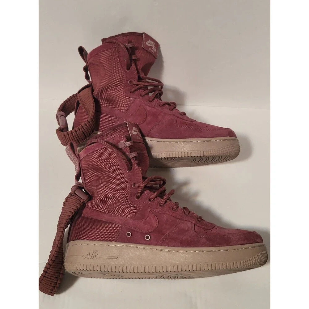 Nike SF Air Force 1 'Vintage Wine' Shoes Size Women's 7.5 - Picture 3 of 6